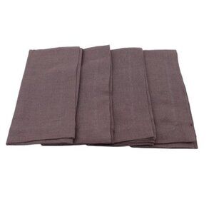 NEW Pottery Barn Mason Oversized Linen Napkins Set of 4 Flint Gray Kitchen Home